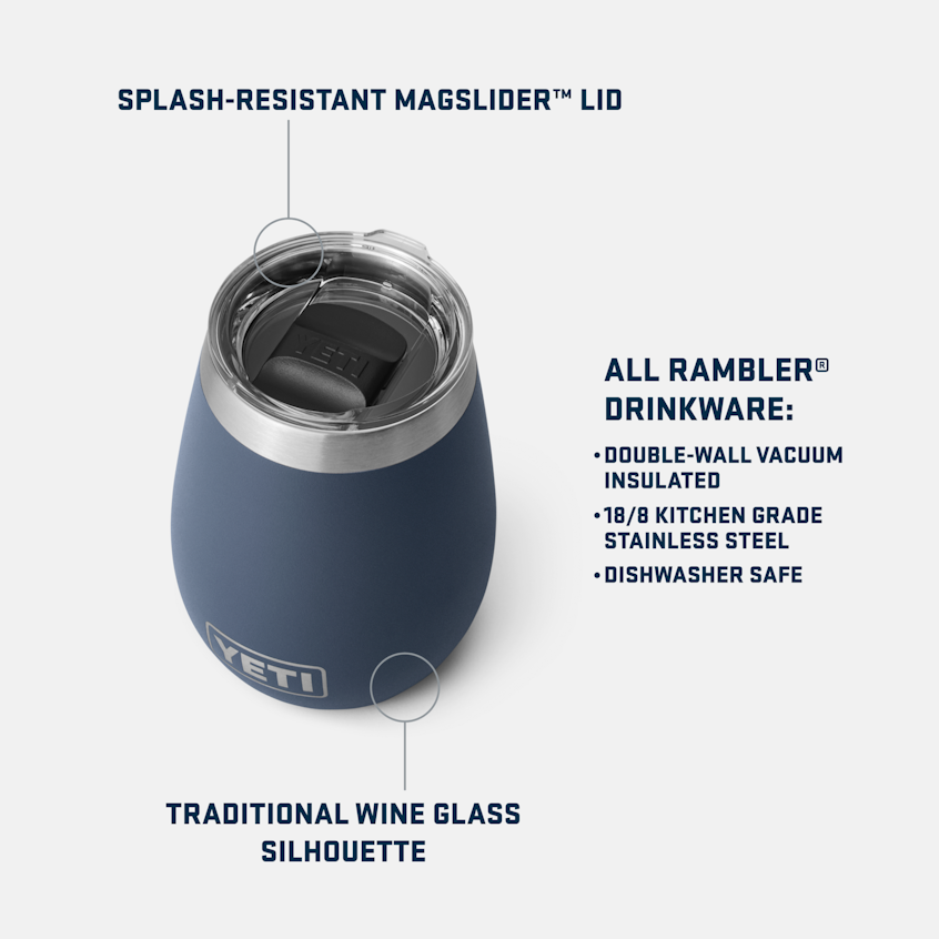 Yeti Rambler 295ml Wine Tumbler w/Magslider Lid - King Crab Orange