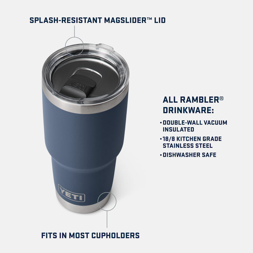 Yeti Rambler 887ml Tumbler w/Magslider Lid - King Crab Orange