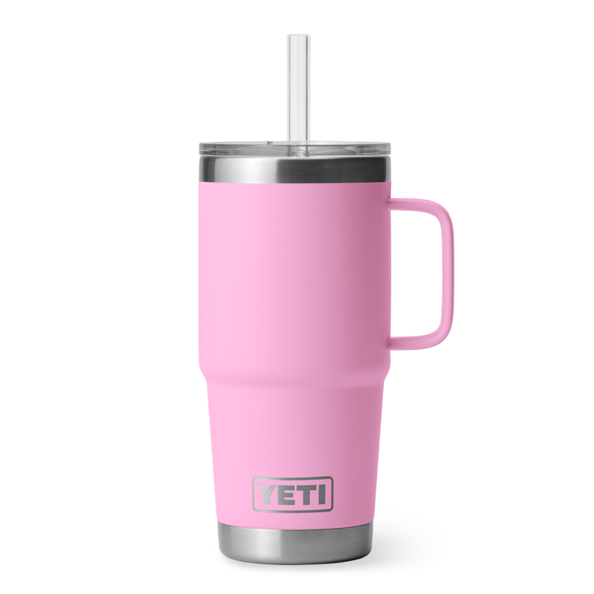 Yeti Rambler 739ml Straw Mug w/Straw Lid - Power Pink