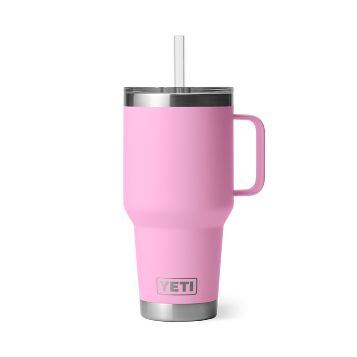 Yeti Rambler 1L Straw Mug w/Straw Lid - Power Pink