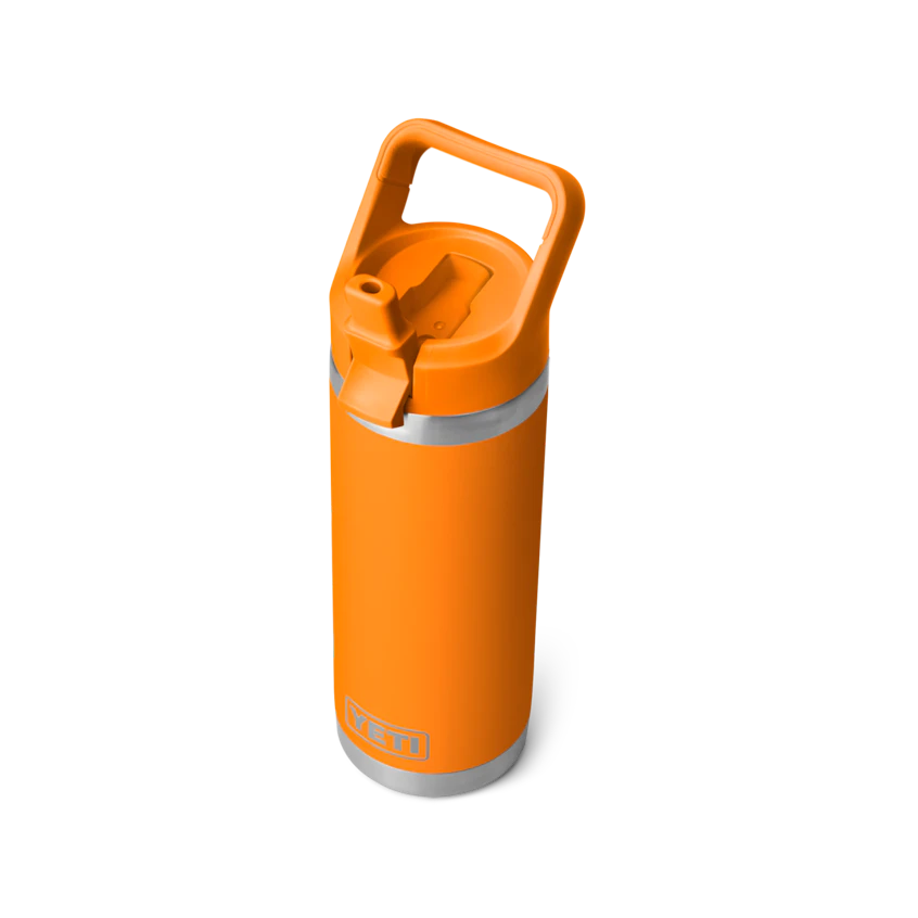 YETI Rambler 532 mL Water Bottle with Straw Cap - King Crab Orange
