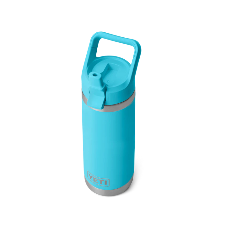 YETI Rambler 532 mL Water Bottle with Straw Cap - Reef Blue