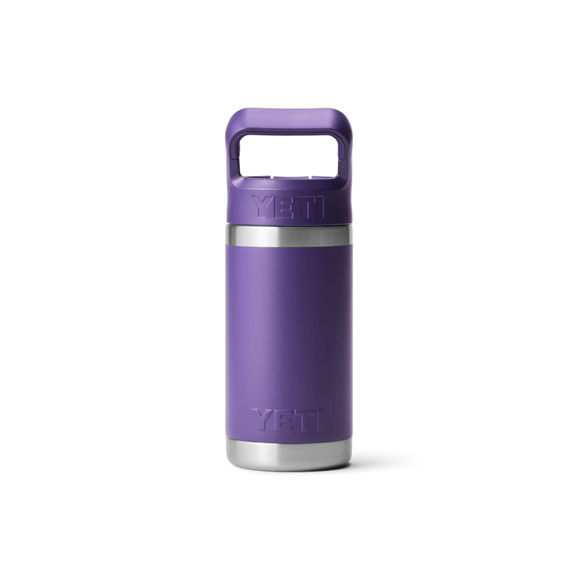 Yeti Rambler 532ml Water Bottle w/Colour-Matched Straw Cap - Peak Purple