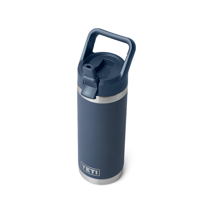 YETI Rambler 532 mL Water Bottle with Straw Cap - Navy