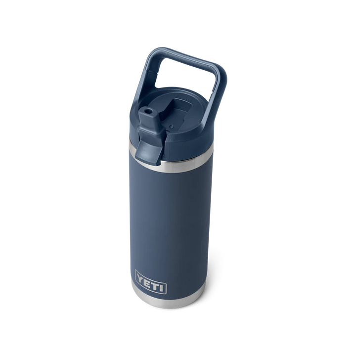 YETI Rambler 532 mL Water Bottle with Straw Cap - Navy