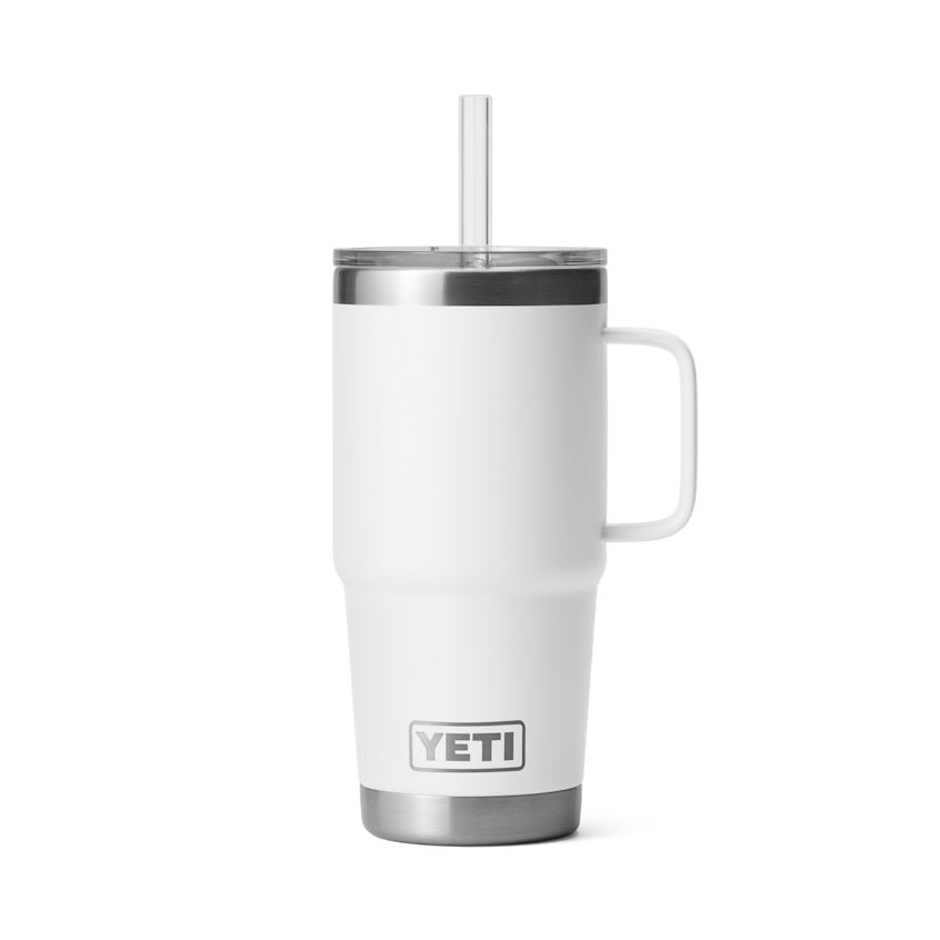 YETI Rambler 739 mL Straw Mug with Straw Lid - White