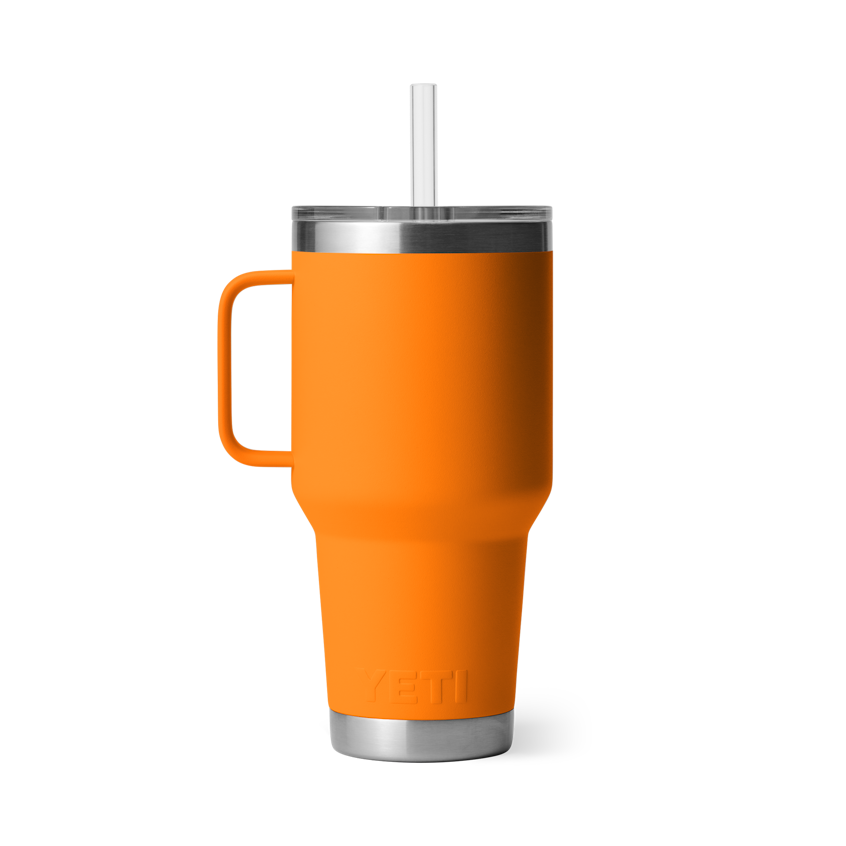 Yeti Rambler 1L Straw Mug w/Straw Lid - King Crab Orange