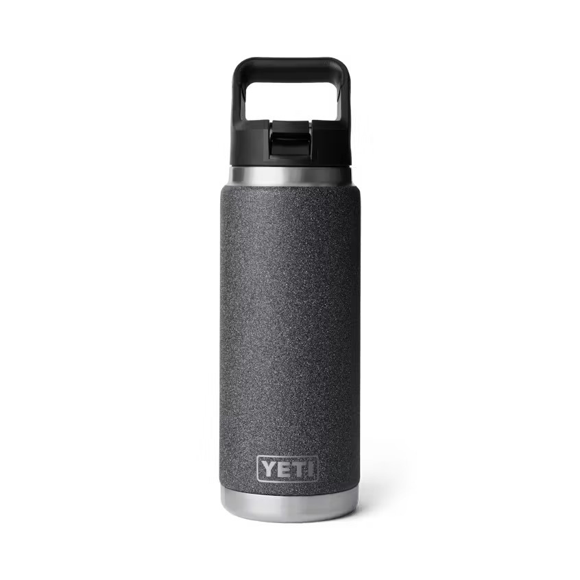 Yeti Rambler 769ml Water Bottle w/Color Match Straw Cap - Blackstone