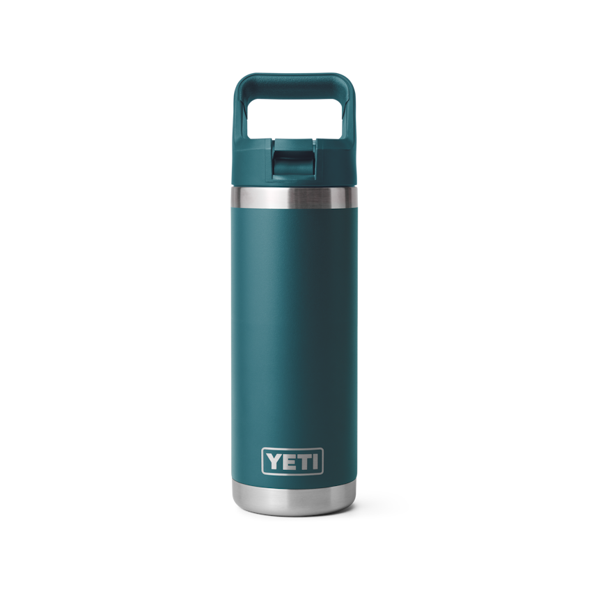Yeti International Rambler 532ml Water Bottle w/Colour-Matched Straw Cap - Agave Teal