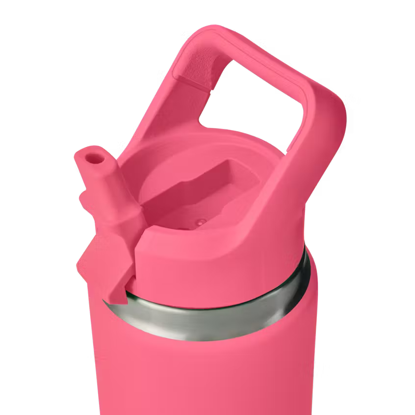 Yeti Rambler® Bottle w Colour Matched Straw Cap - Tropical Pink