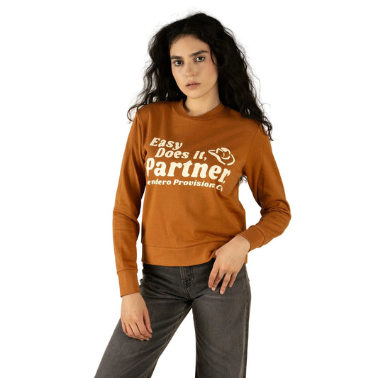 Sendero Women's Easy Does It Drop Shoulder Sweatshirt - Meerkat - Irvine Tack & Western Wear