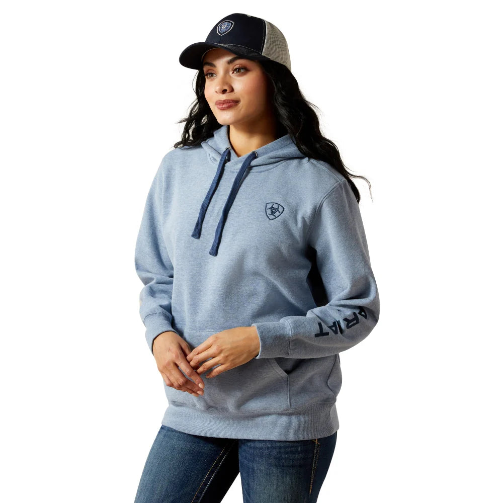 Ariat Women's Ariat Long Sleeve Logo 2.0 Hoodie - Vintage Indigo Heather