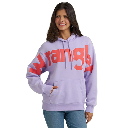 Wrangler Women's Wrangler Bold Logo Hoodie - Pastel Purple - Irvine Tack & Western Wear