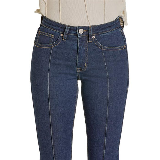 Rock & Roll Women's Pin Tuck Flare High Rise Jeans - Dark Vintage - Irvine Tack & Western Wear