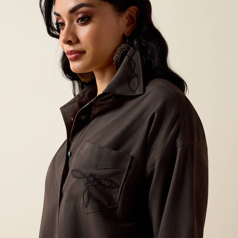 Ariat Women's Dazzle Long Sleeve Button Shirt - Raven