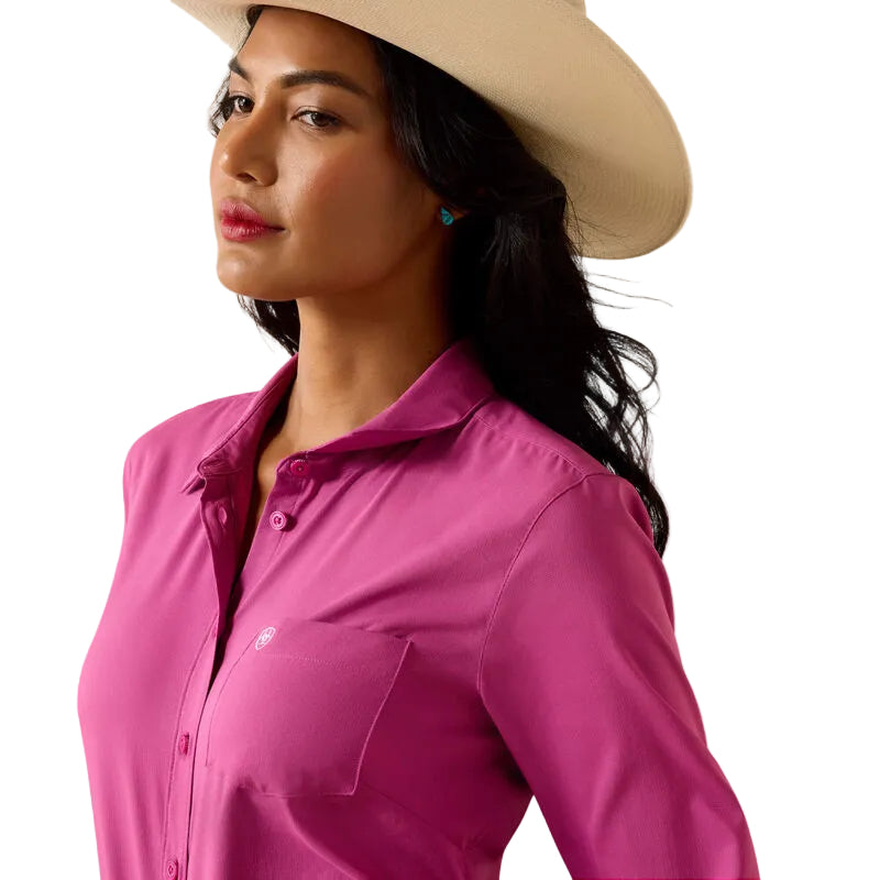 Ariat Women's Kirby Pro Long Sleeve Button Shirt - Rose Sorbet
