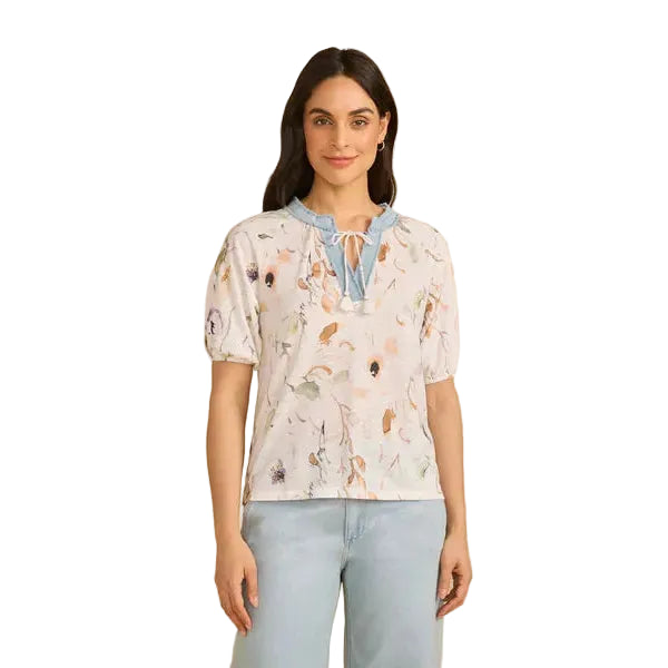 FDJ Women's Elbow Sleeve Embellished Top - Delicate - Irvine Tack & Western Wear