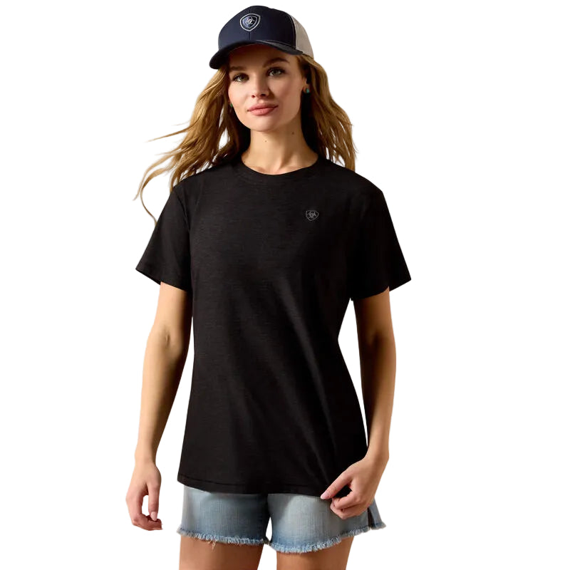 Ariat Women's Laguna Logo Short Sleeve Tee Shirt - Black