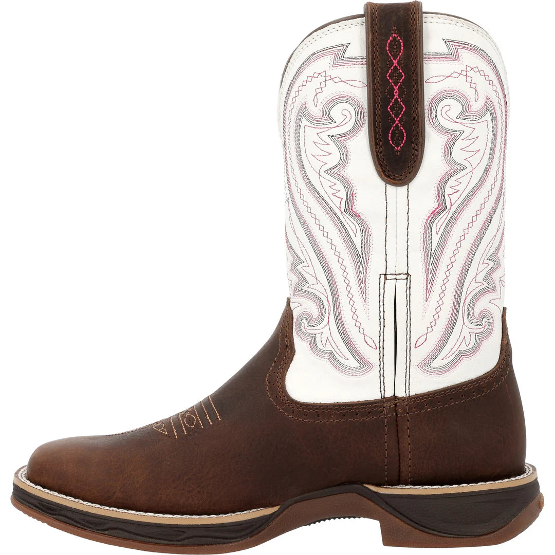 Durango Women's Rebel Ultra Lite Western Boot - Coffee/Crazy Horse White