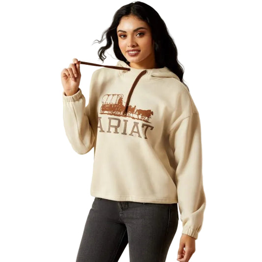 Ariat Women's Essential Long Sleeve Hoodie - Oyster Grey