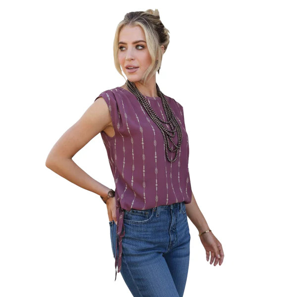 Cruel Women's Sleeveless Blouse - Pink - Irvine Tack & Western Wear