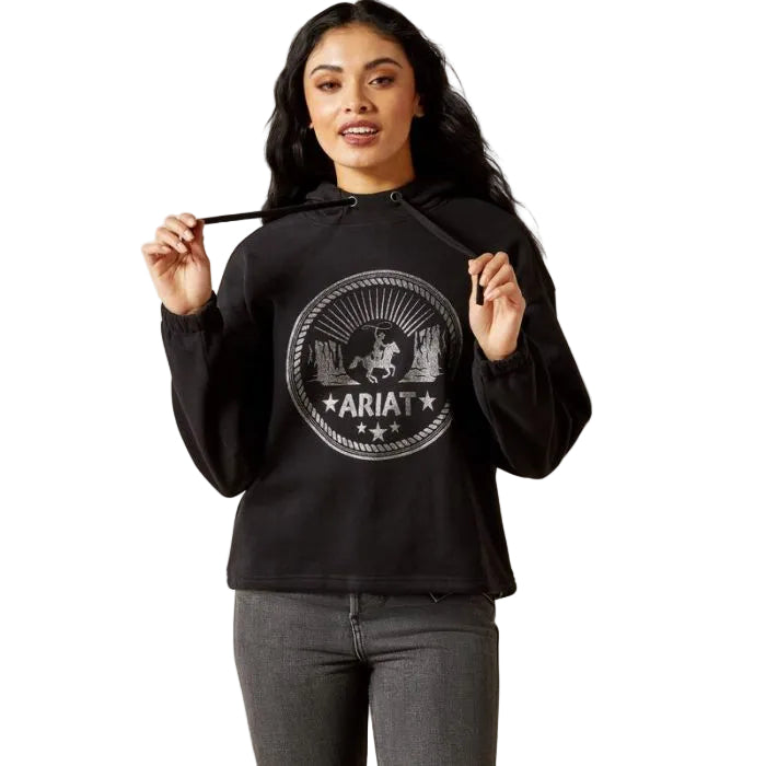 Ariat Women's Essential Long Sleeve Hoodie - Black - Irvine Tack & Western Wear