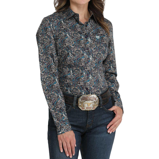Cinch Women's Long Sleeve Print Western Shirt - Multi