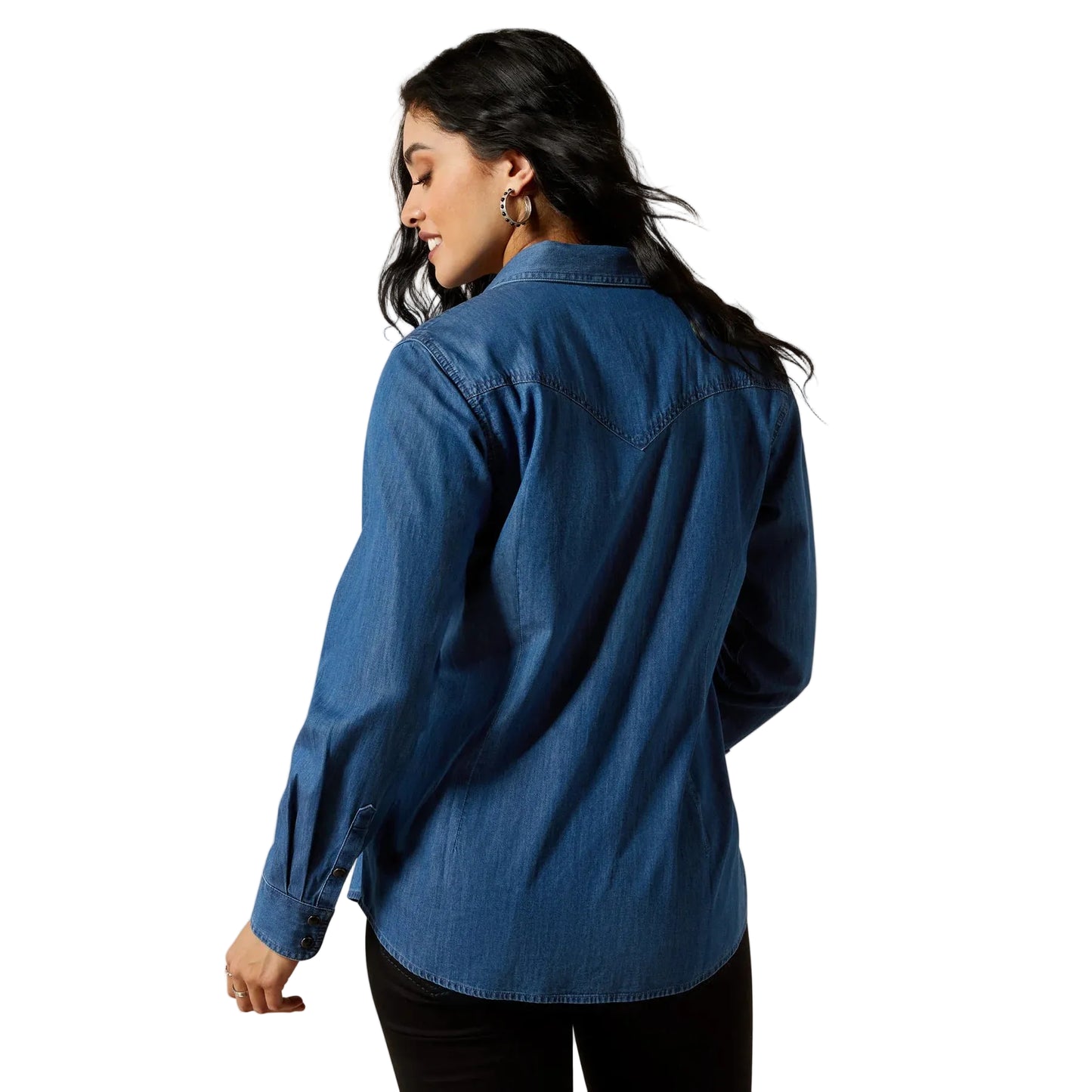 Ariat Women's True Blue Long Sleeve Shirt - Vintage Indigo