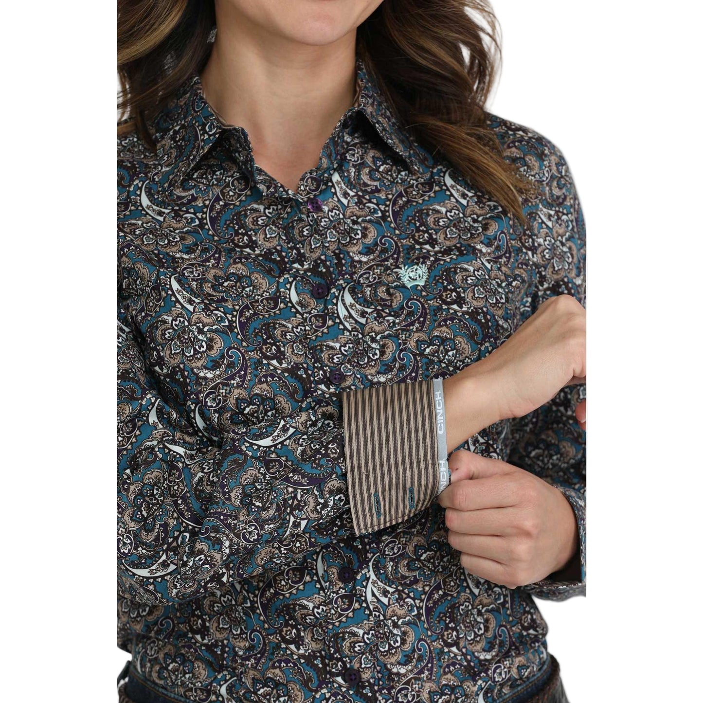 Cinch Women's Long Sleeve Print Western Shirt - Multi