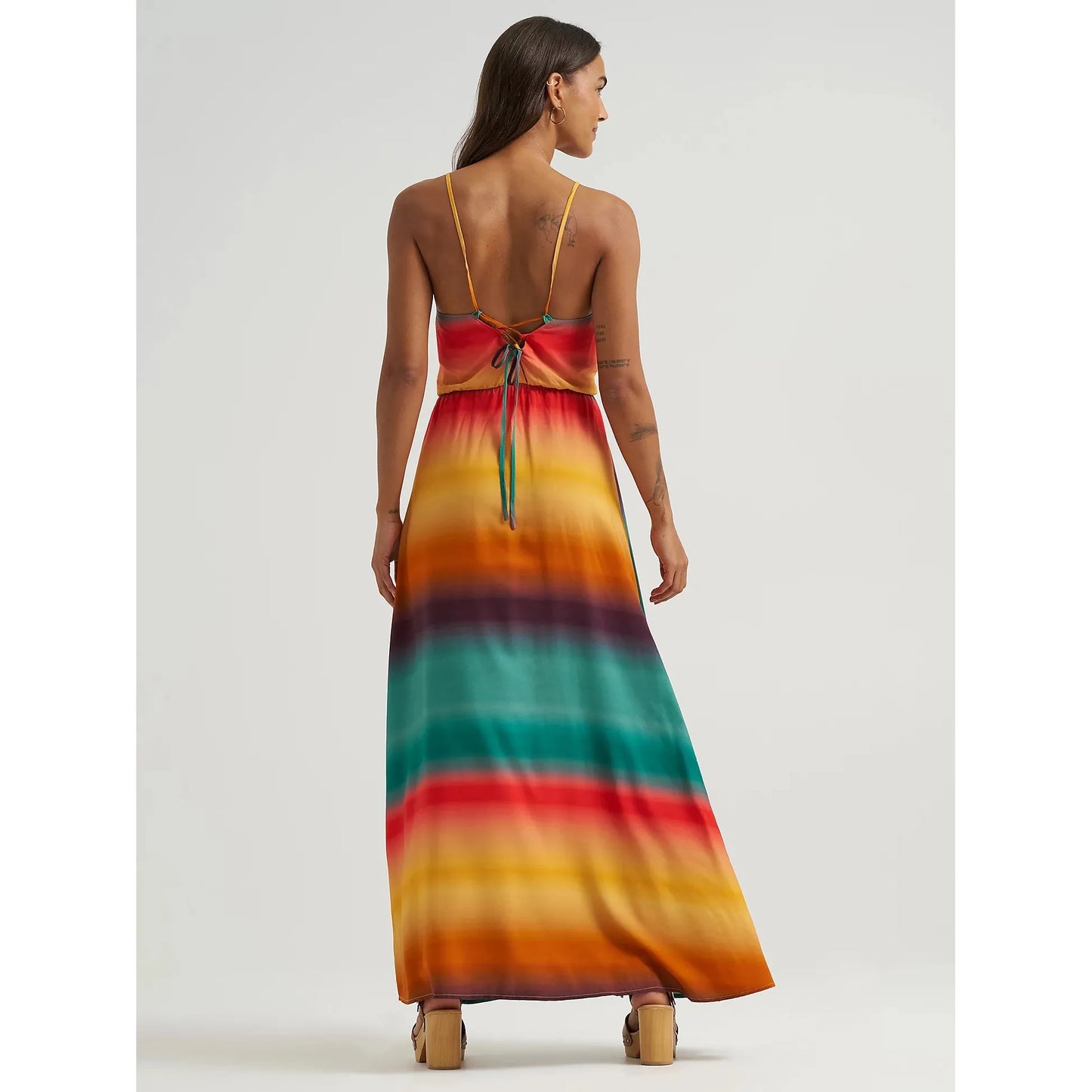 Wrangler Women's Retro Sunny Strappy Maxi Dress - Yellow