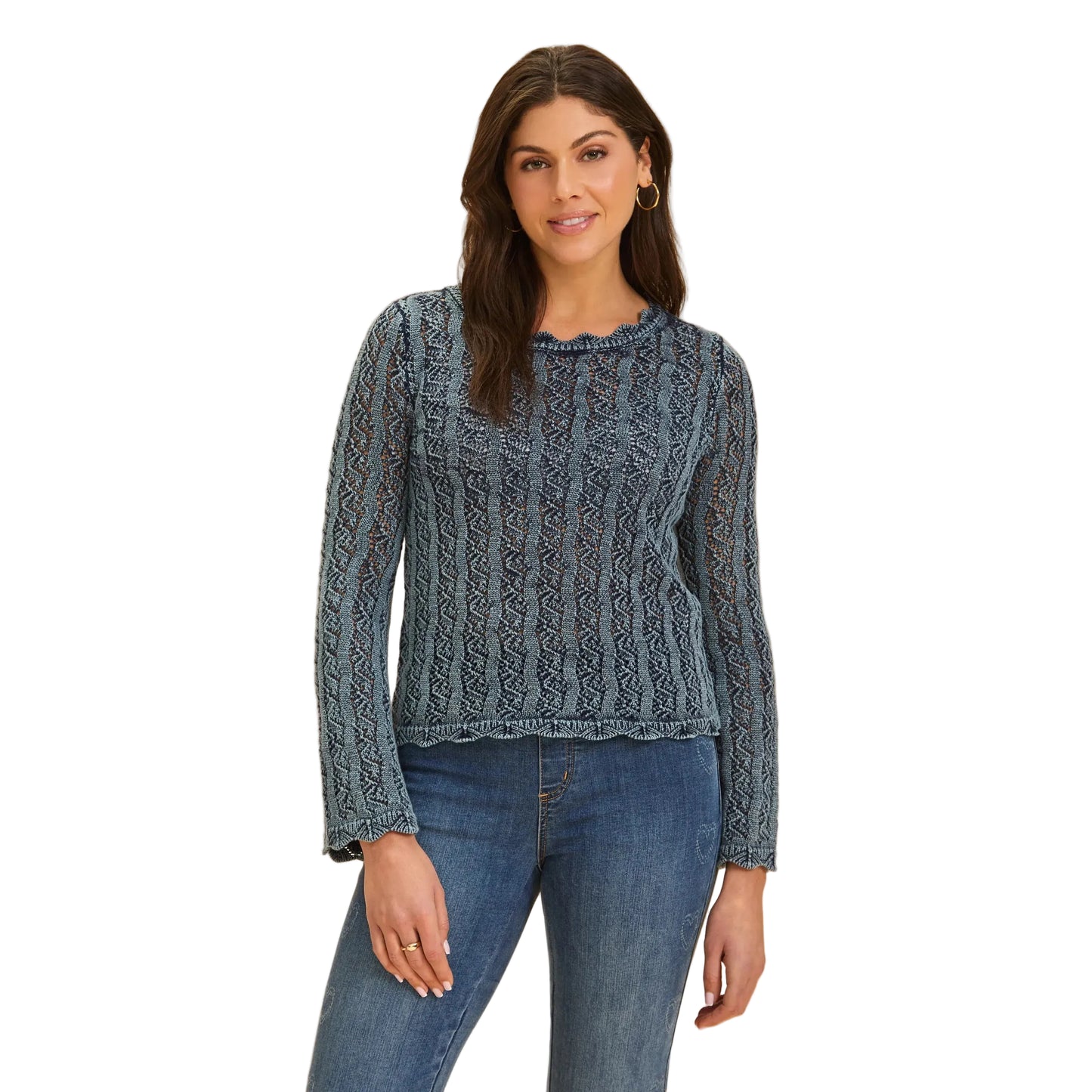 FDJ Women's Long Sleeve Garment Dye Sweater - Multiple Colours - Irvine Tack & Western Wear