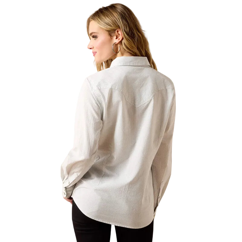 Ariat Women's Stella Western Long Sleeve Snap Shirt - Rope Stripe - Irvine Tack & Western Wear