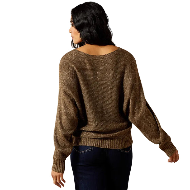 Ariat Women's Goldie Sweater - Chocolate Chip