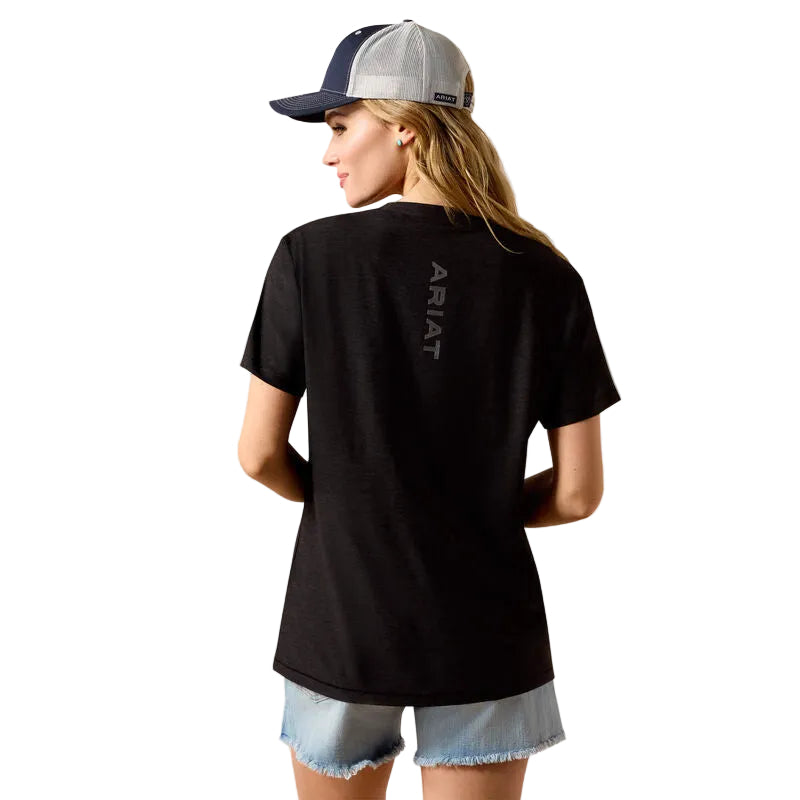 Ariat Women's Laguna Logo Short Sleeve Tee Shirt - Black
