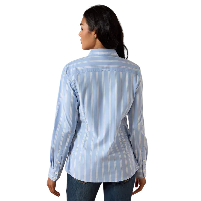 Ariat Women's Team Kirby Long Sleeve Shirt - Ashleigh Blue Stripe