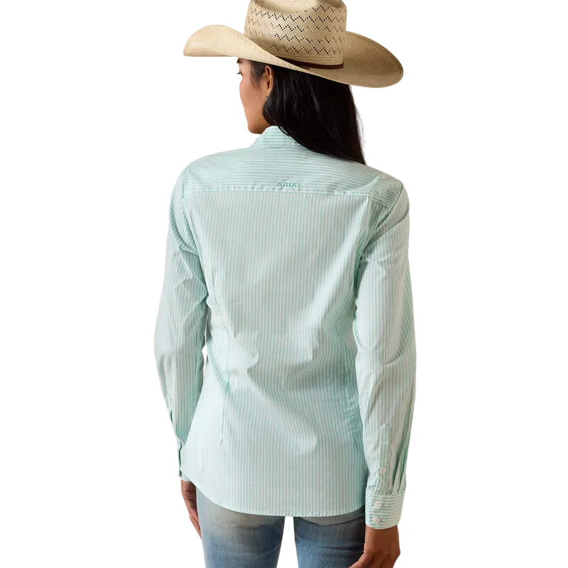 Ariat Women's Kirby Long Sleeve Shirt - Holiday Stripe - Irvine Tack & Western Wear
