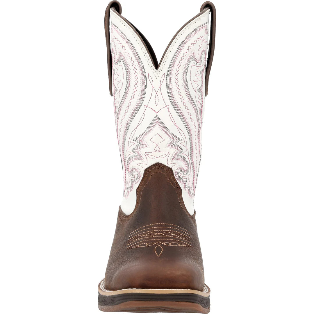 Durango Women's Rebel Ultra Lite Western Boot - Coffee/Crazy Horse White