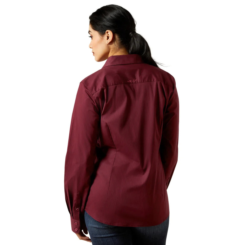 Ariat Women's Team Kirby Long Sleeve Button Up Shirt - Port Royal Stripe