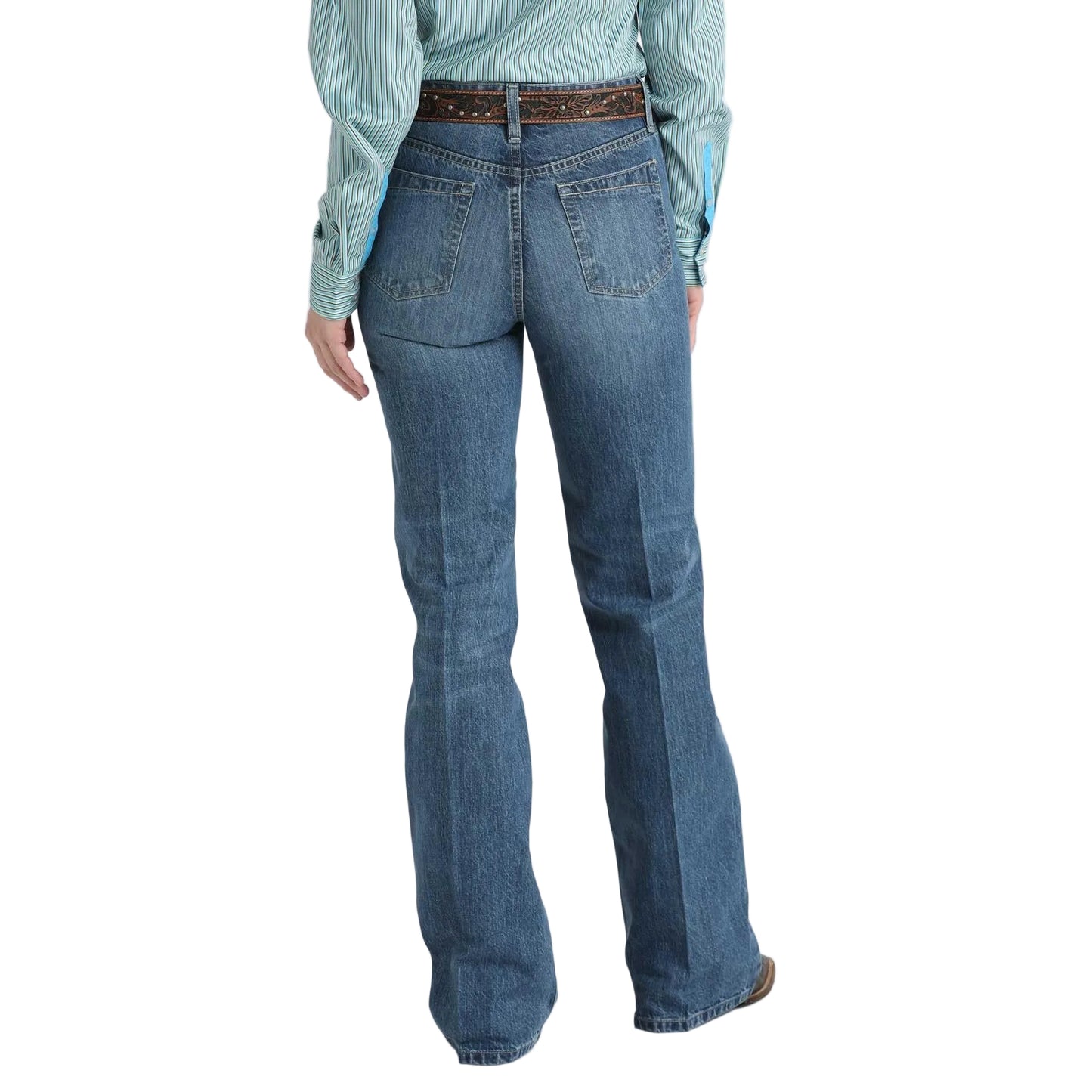 Cinch Women's Tatum High Rinse Trouser Jeans - Medium Wash - Irvine Tack & Western Wear