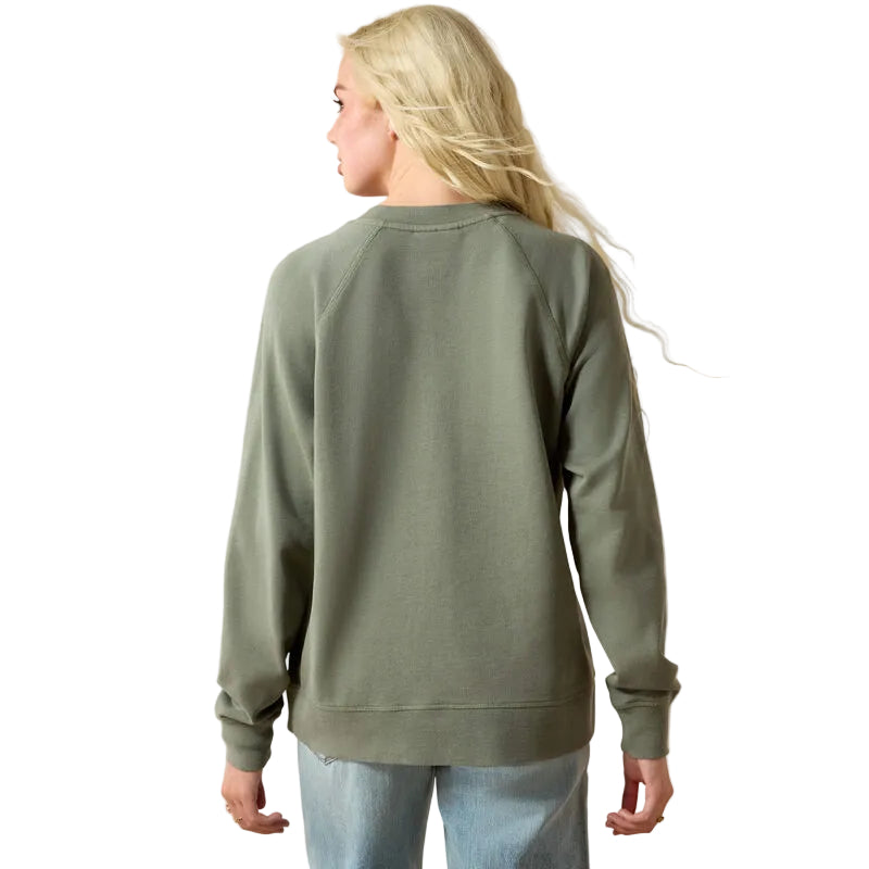 Ariat Women's Victoria Long Sleeve Sweatshirt - Sea Spray