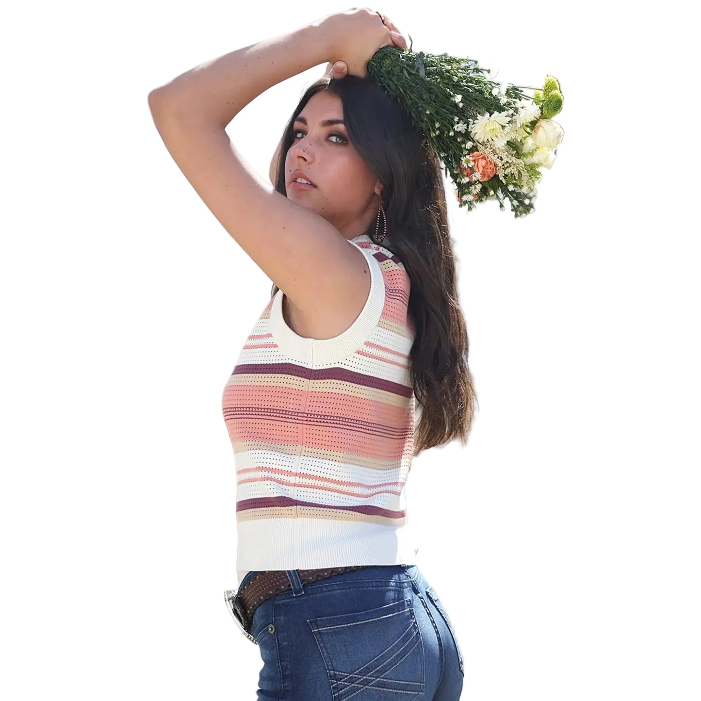 Cruel Women's Sleeveless Sweater - Multi Colour
