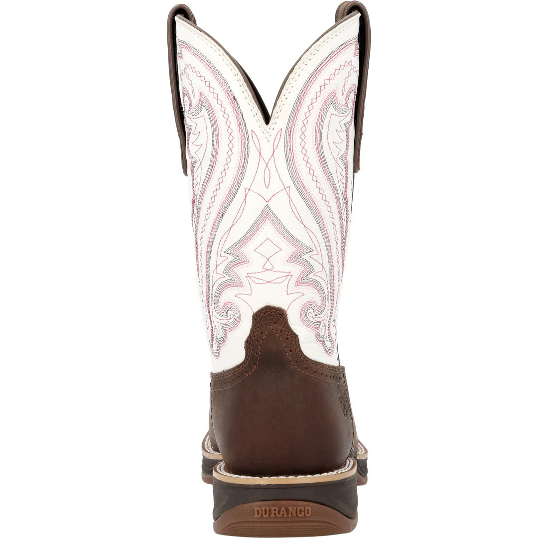 Durango Women's Rebel Ultra Lite Western Boot - Coffee/Crazy Horse White