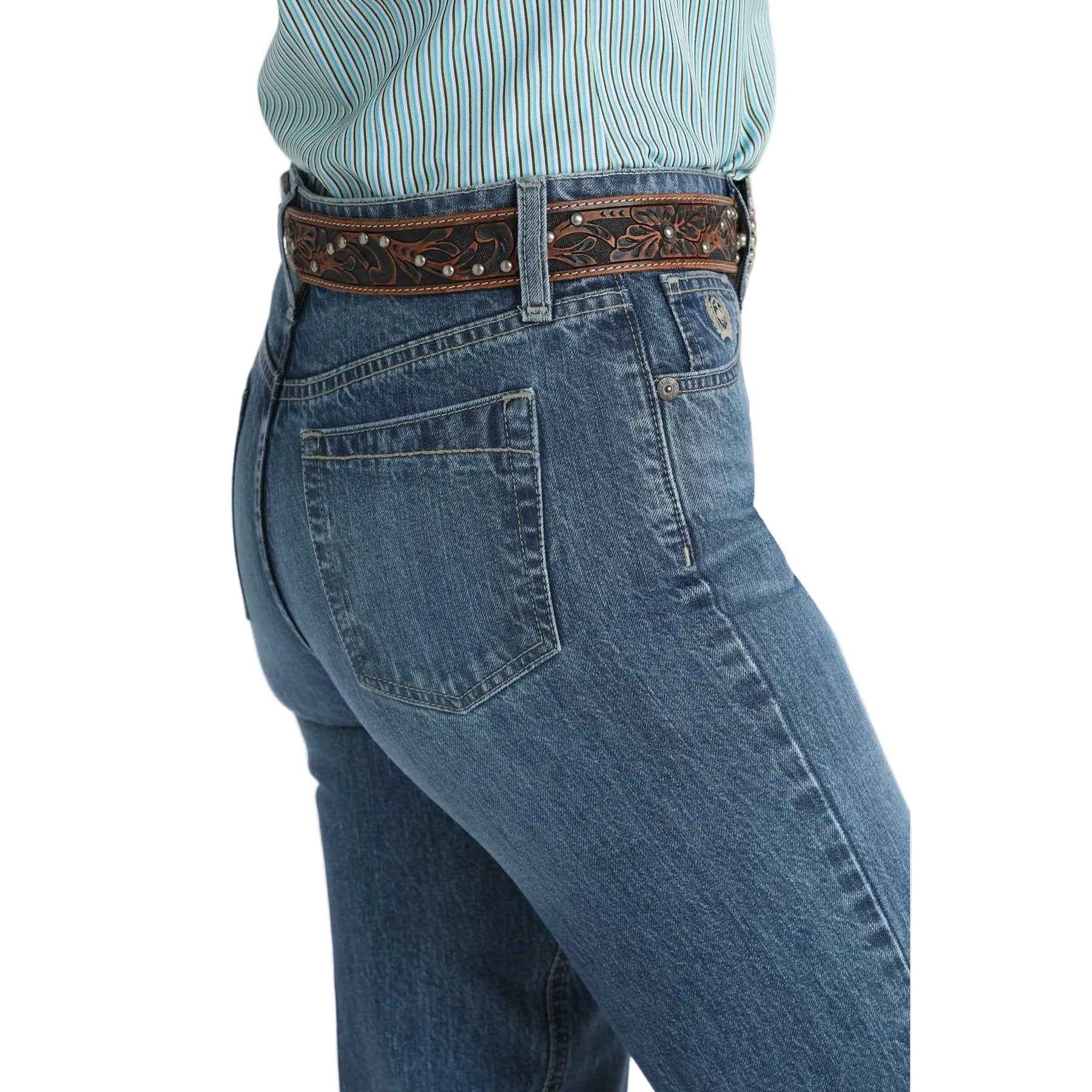 Cinch Women's Tatum High Rinse Trouser Jeans - Medium Wash - Irvine Tack & Western Wear