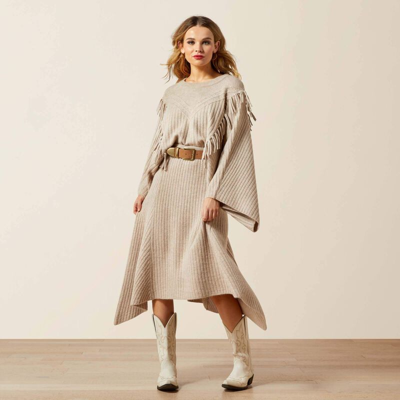 Ariat Women's Juno Sweater Skirt - Oatmeal Heather