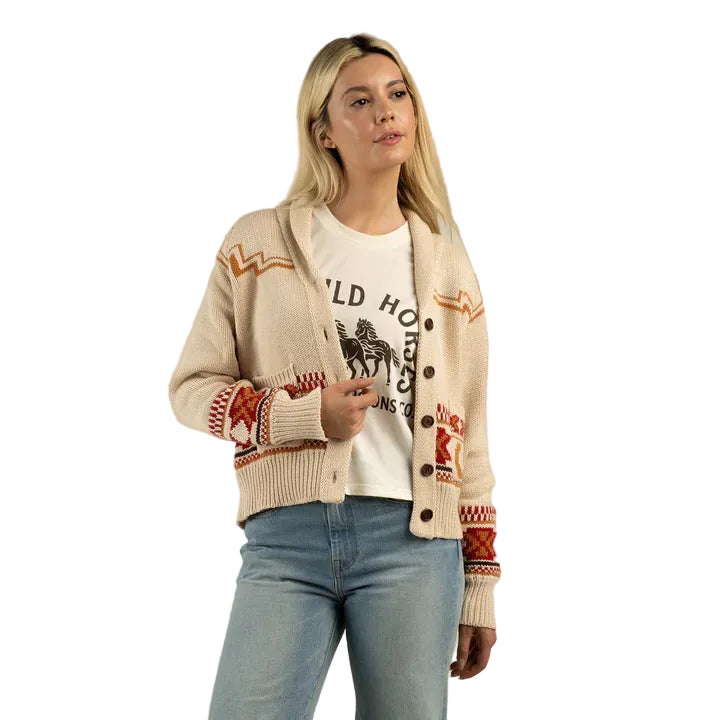 Sendero Women's Cimarron Cardigan - Ivory - Irvine Tack & Western Wear