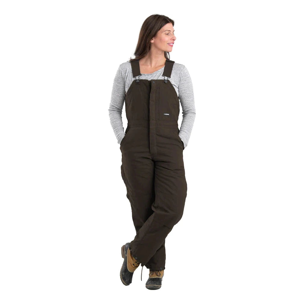 Berne Women's Softstone Duck Insulated Bib Overalls - Assorted Colours