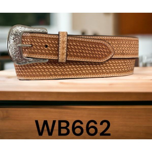 Ranger Belt Company - Leather Basket Weave - Tan - Irvine Tack &amp; Western Wear