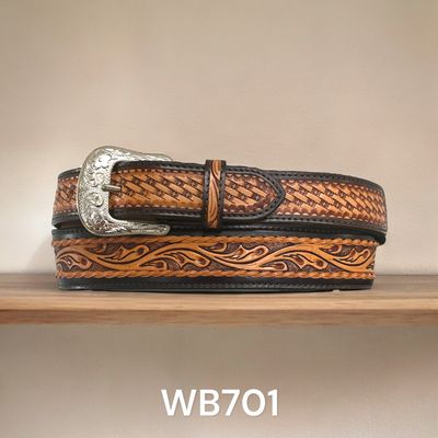 Ranger Belt Company -Basketweave Tooled Belt – Irvine Tack