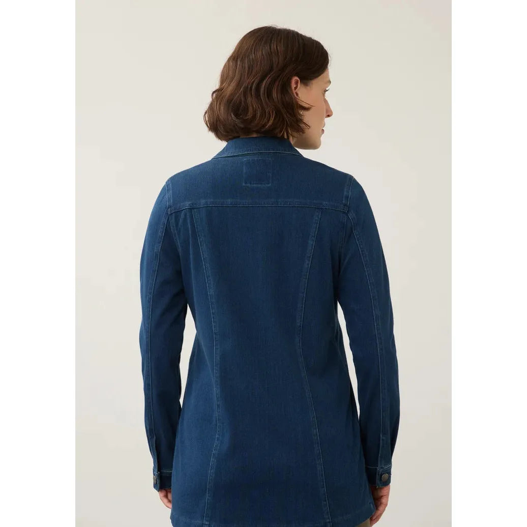 FDJ Women's Long Jacket - Dark Wash