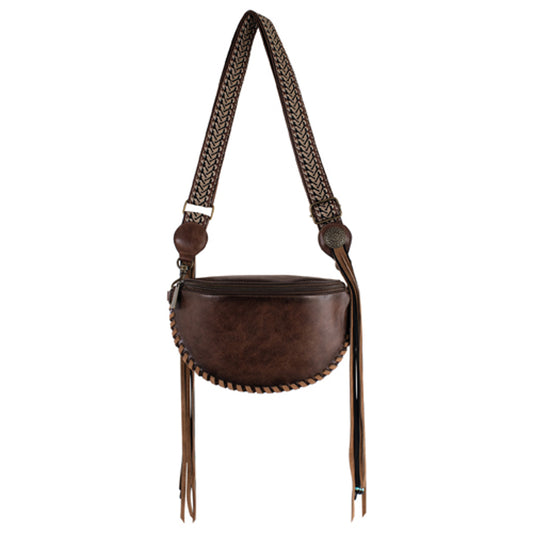 Red Dirt Hat Co Women's Sling Pouch with Whip Stitch - Brown